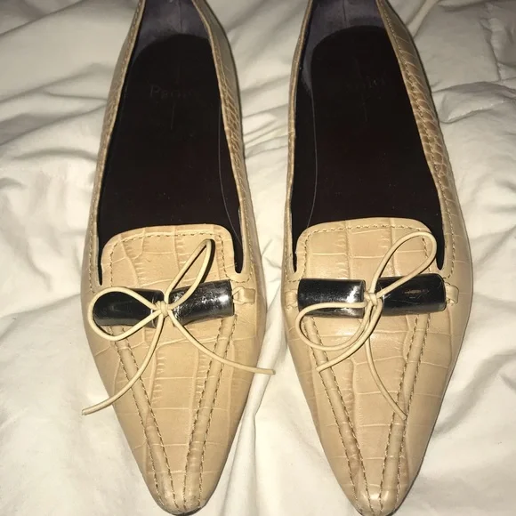 Linea Paolo snakeskin tan loafers size 8 1/2 - Picture 1 of 5